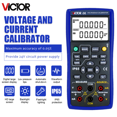VICTOR 06 V/mA калибровщик измеряет DCV DCA, моделируя выходное постоянное напряжение, постоянный ток