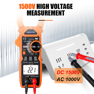 VICTOR 615B DC 1500V 1000A True RMS AC DC Digital Clamp Multimeter с живым NCV солнечным энергетическим сцеплением