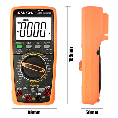 Victor VC9804A+ 9804 Pocket Multimeter True RMS AC DC 1000V 20A мультиметр цифровой